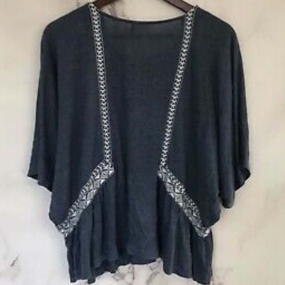 Anthropologie Akemi + Kim blue peasant top